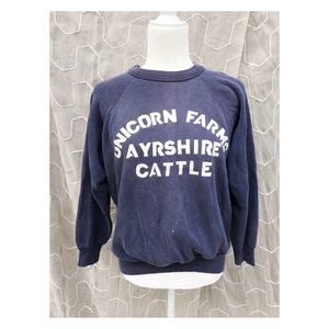 Vintage Unicorn Farms Sm blue crewneck sweatshirt